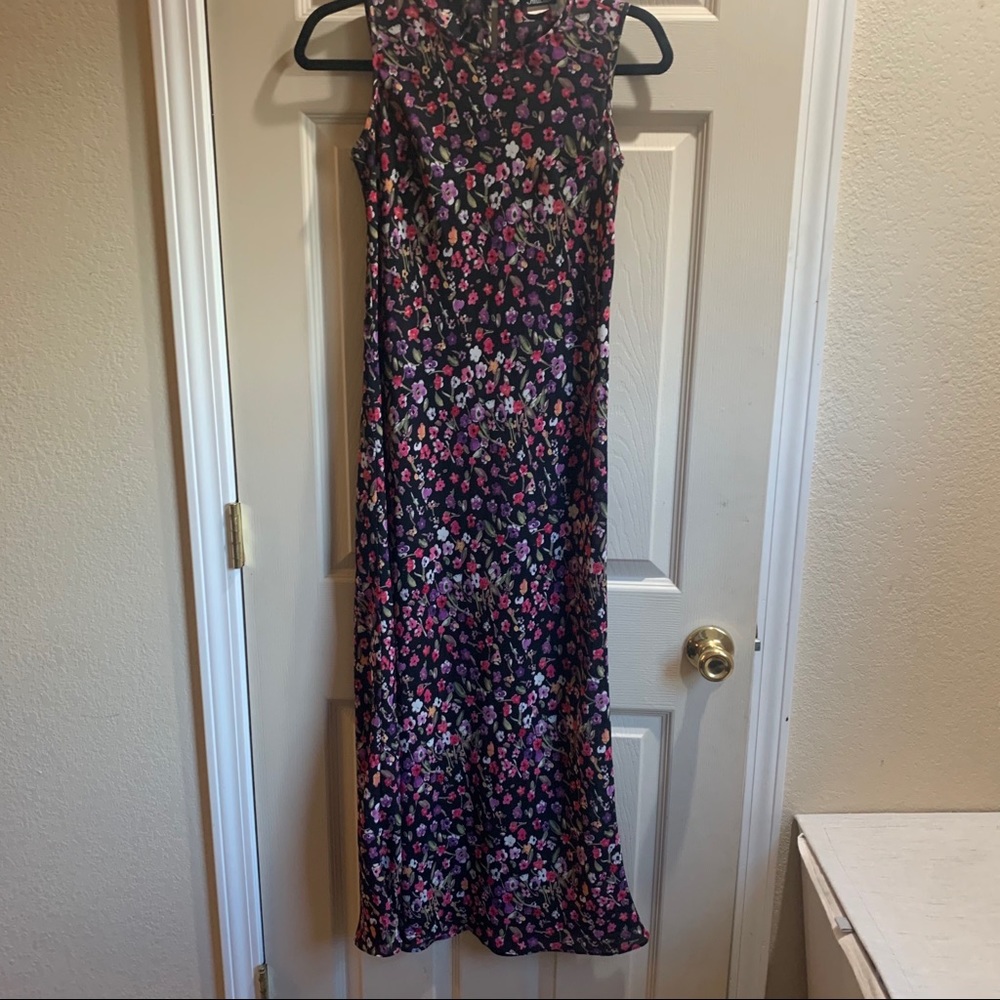 Vintage 90s floral midi dress